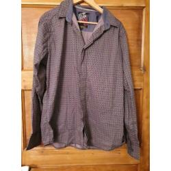 Mooie grijze blouse met print van CultEdition, maat XL
