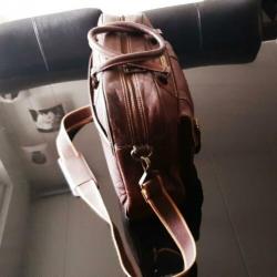 Mooie McGregor leren tas in nette staat.
