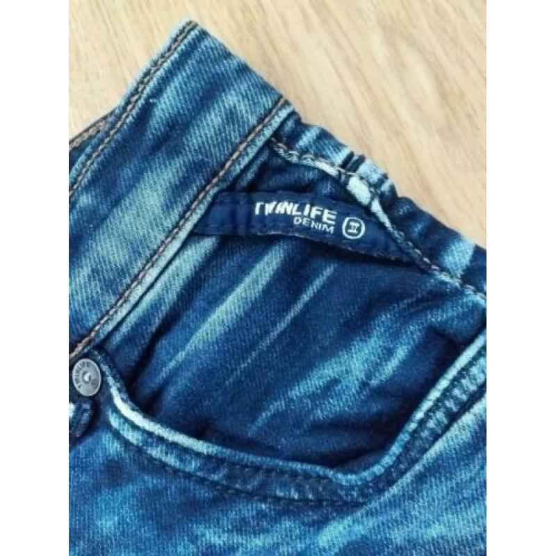 Twinlife denim korte broek