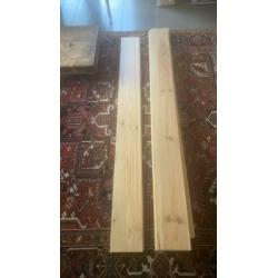 10m2 massief grenen delen