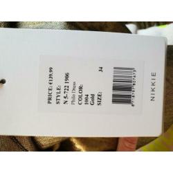 nikkie philo dress/jurkje goud maat 34