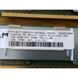 2x 1GB DDR2-667MHz PC2-5300 Fully Buffered CL5 server RAM