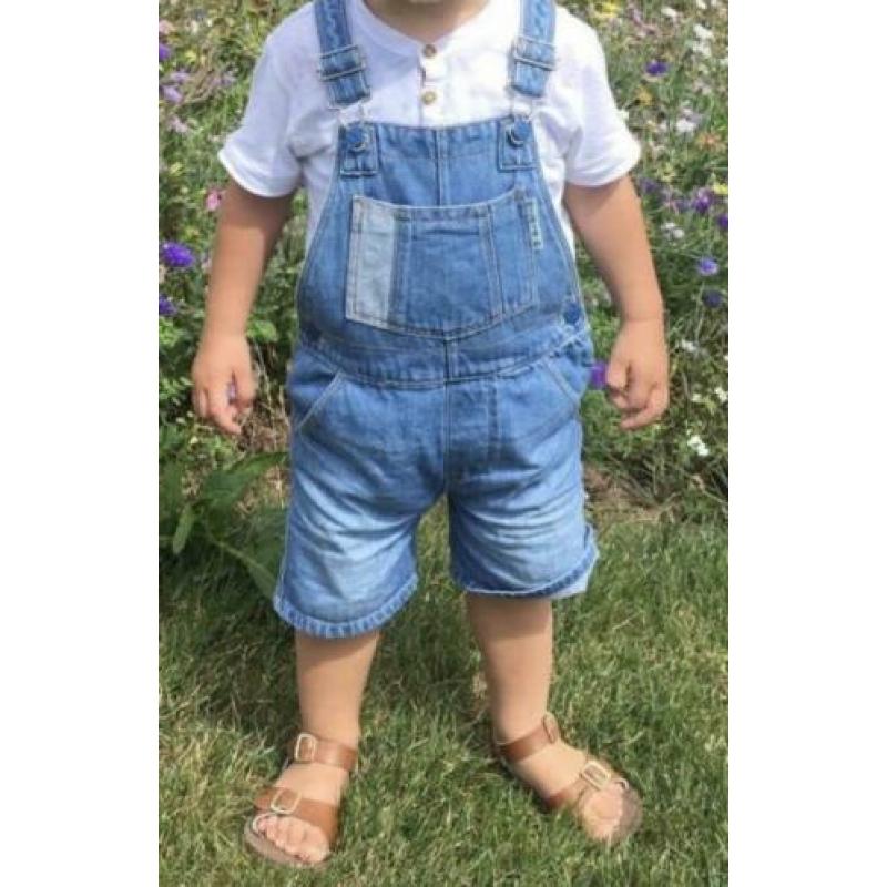 Zara denim tuinbroek kort mt 92
