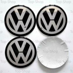 Volkswagen VW 65mm Naafstickers Voor Naafdoppen Naafkappen
