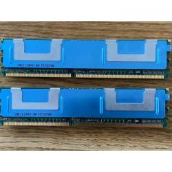 2x 1GB DDR2-667MHz PC2-5300 Fully Buffered CL5 server RAM