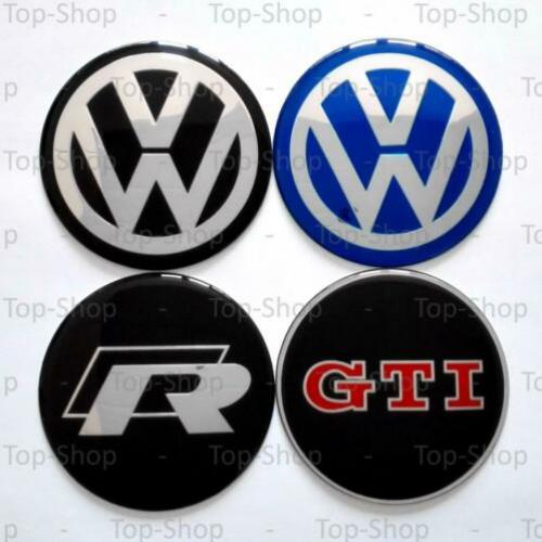 Volkswagen VW 65mm Naafstickers Voor Naafdoppen Naafkappen