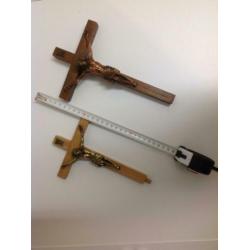 Religie. kruisjes, maria en Jezus beelden rozenkrans icoon s