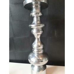 Hoge luxe metalen kandelaar voor stompkaars 52cm !