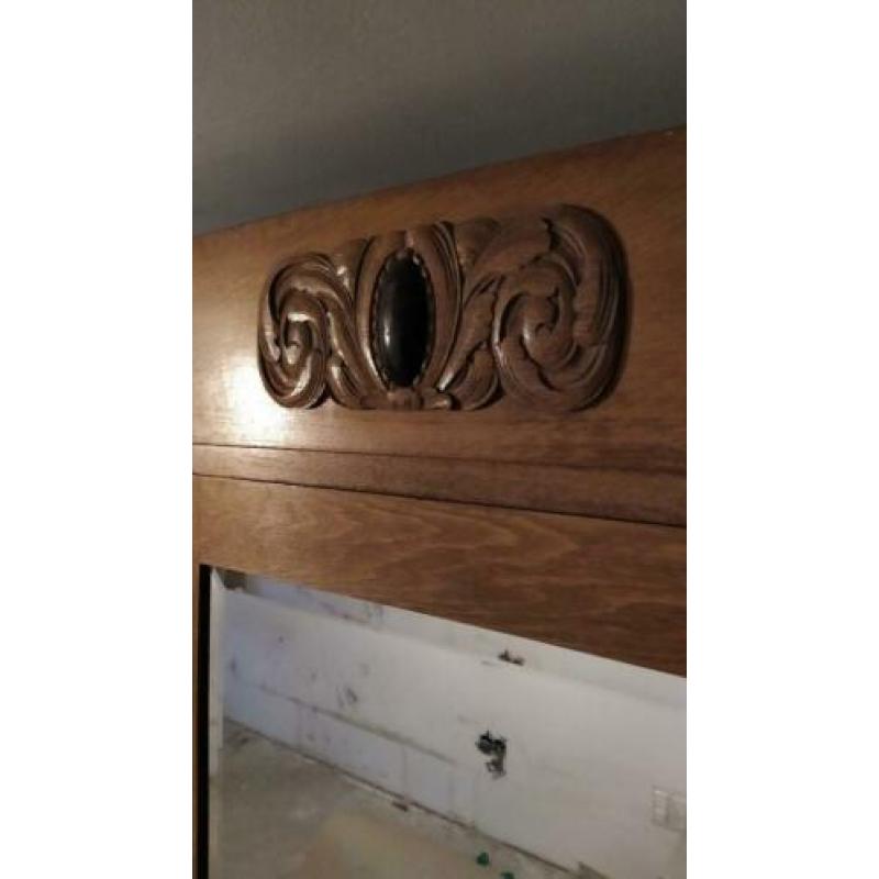 Grote Art Deco kledingkast, evt met bijpassende meubels!