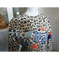 YeezLouise sweater PANTERprint "LOVE" mt.M2=36 SUPER!