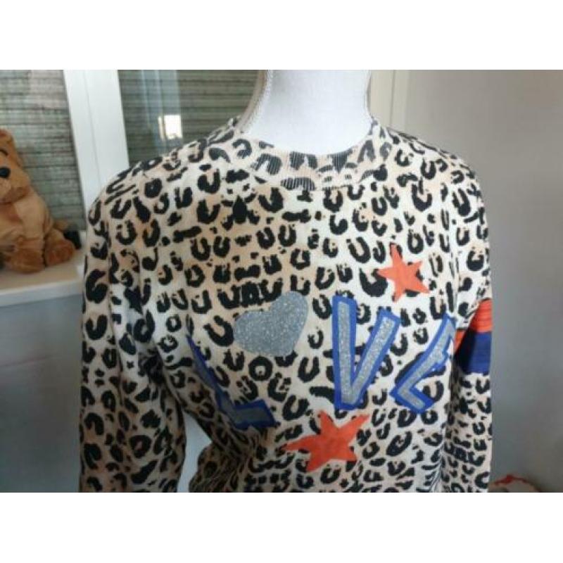 YeezLouise sweater PANTERprint "LOVE" mt.M2=36 SUPER!
