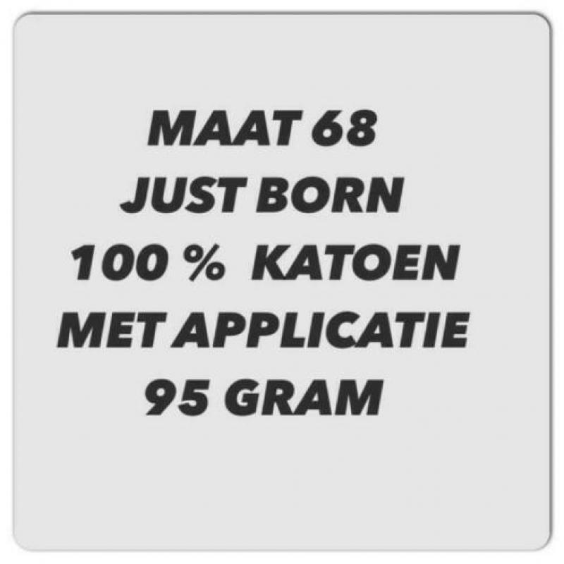 Maat 68 - just born - setje - diverse