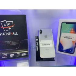 iPhone X 256GB Silver, Nette Staat, Garantie &inruil