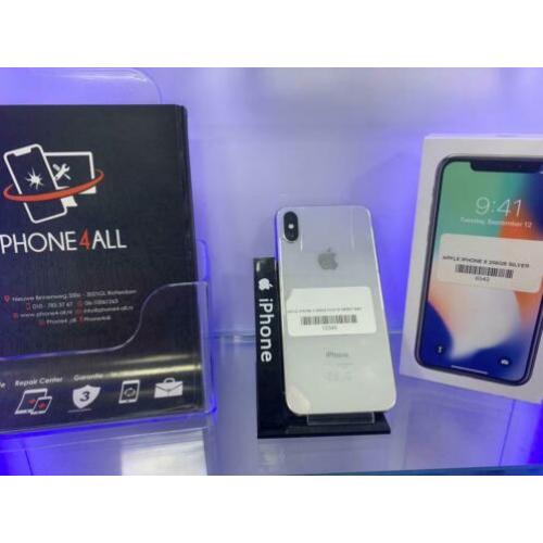 iPhone X 256GB Silver, Nette Staat, Garantie &inruil