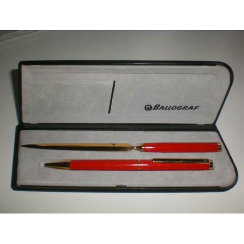 Prachtige Amstel bier pennenset Ballograf pen & briefopener