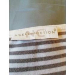 Nice Connection bruin wit shirt mt 42