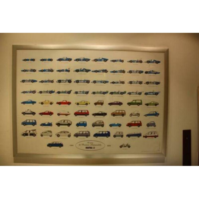 Matra poster in alu frame