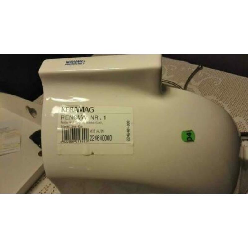 Renova hoek wasbak 40 cm porselein Nieuw!!!