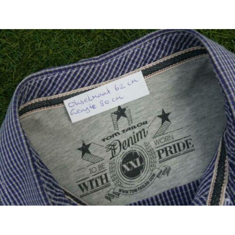 TOM TAILOR blouse/overhemd XXL als nieuw , kleur blauw