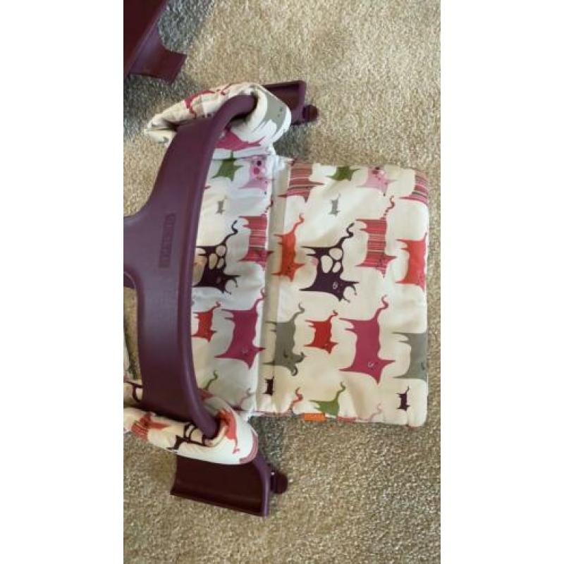 Stokke tripp trapp babyset + stoelverkleiner paars meisje