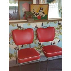 Amerikaanse retro eetkamerstoelen