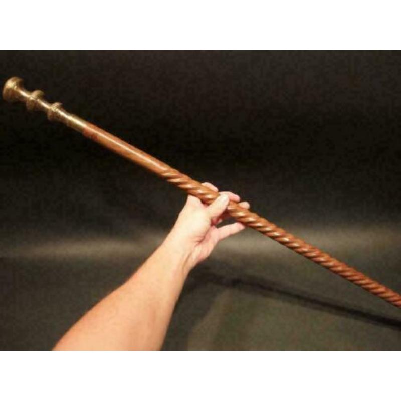 Wandelstok Antiek Vintage spiraal Victoriaans Handgemaakt