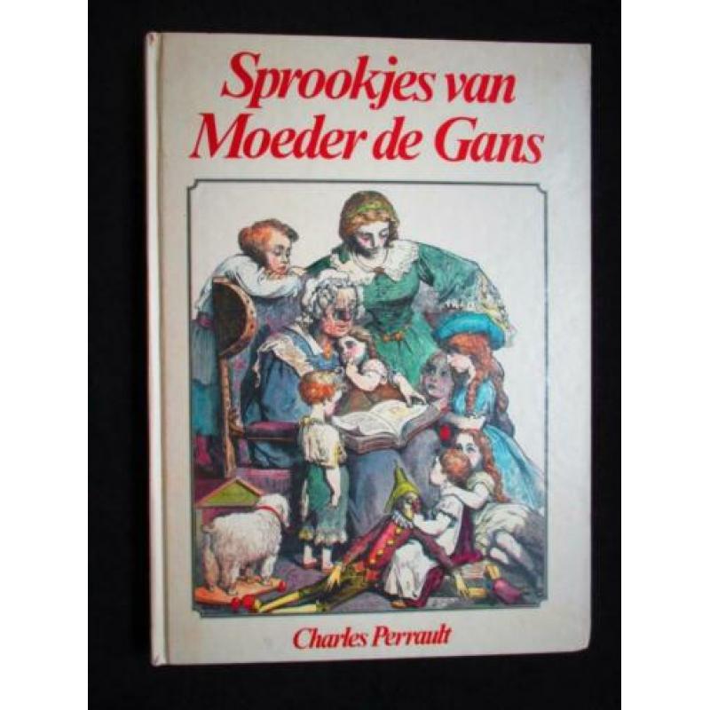Moeder de Gans~Sprookjes~Houtgravure~Roodkapje~Riket~Gelaars