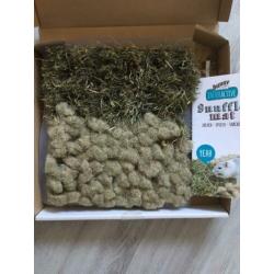 Konijnentunnel fleece en snuffelmat