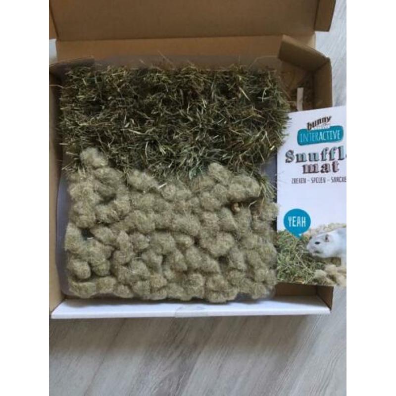 Konijnentunnel fleece en snuffelmat