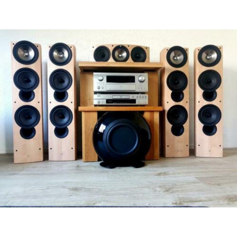 Compleet audiosysteem Denon/Kef