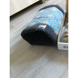 Konijnentunnel fleece en snuffelmat