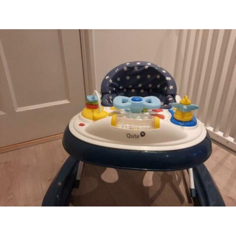 Qute loopstoel Q-rolls jeans star