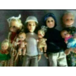 MATTEL Barbie poppen The SUNSHINE HAPPY FAMILY 1973