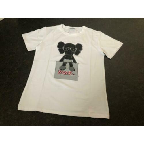 Dior x Kaws T-shirt Nieuw Maat M Zwart-Wit