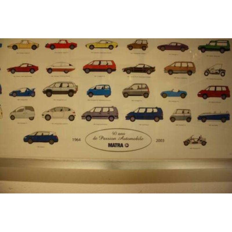Matra poster in alu frame