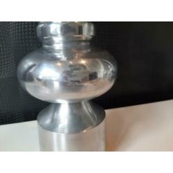 Hoge luxe metalen kandelaar voor stompkaars 52cm !