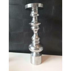 Hoge luxe metalen kandelaar voor stompkaars 52cm !