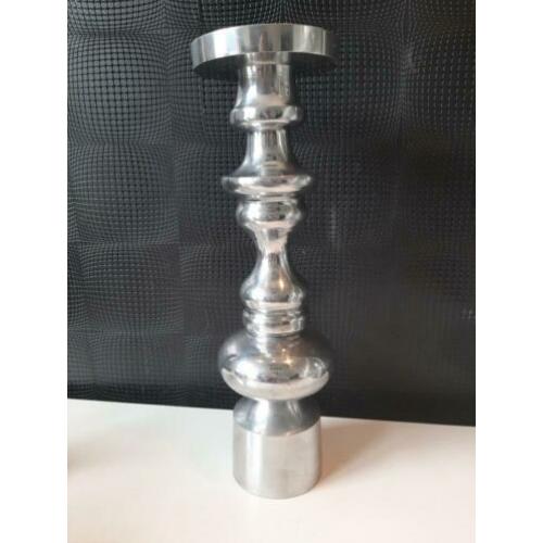 Hoge luxe metalen kandelaar voor stompkaars 52cm !