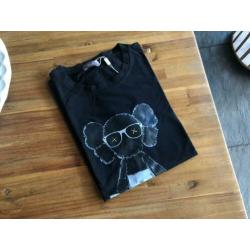 Dior x Kaws T-shirt Nieuw Maat M Zwart-Wit