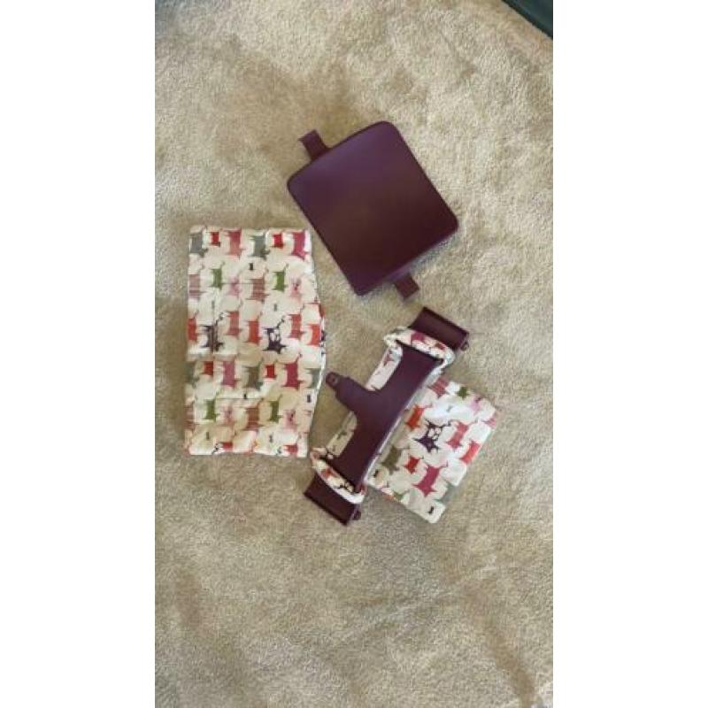 Stokke tripp trapp babyset + stoelverkleiner paars meisje