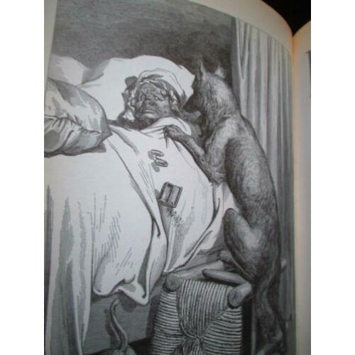 Moeder de Gans~Sprookjes~Houtgravure~Roodkapje~Riket~Gelaars