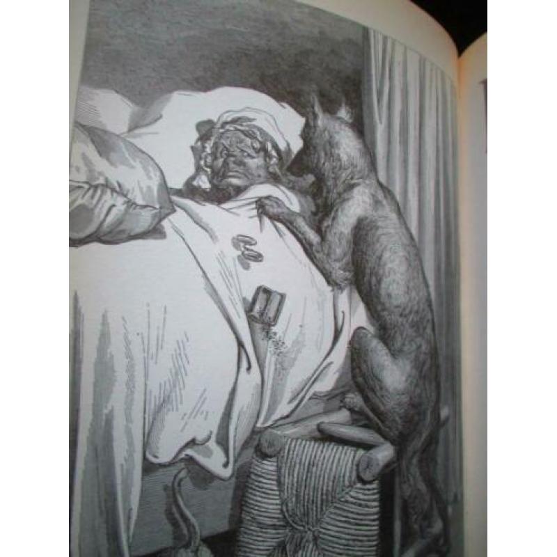 Moeder de Gans~Sprookjes~Houtgravure~Roodkapje~Riket~Gelaars