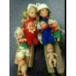 MATTEL Barbie poppen The SUNSHINE HAPPY FAMILY 1973