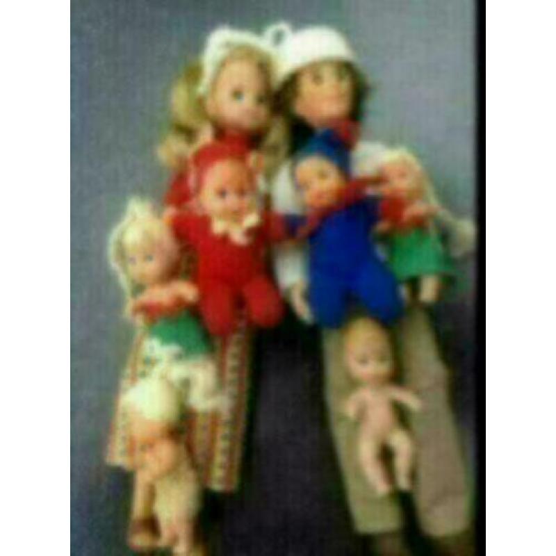 MATTEL Barbie poppen The SUNSHINE HAPPY FAMILY 1973