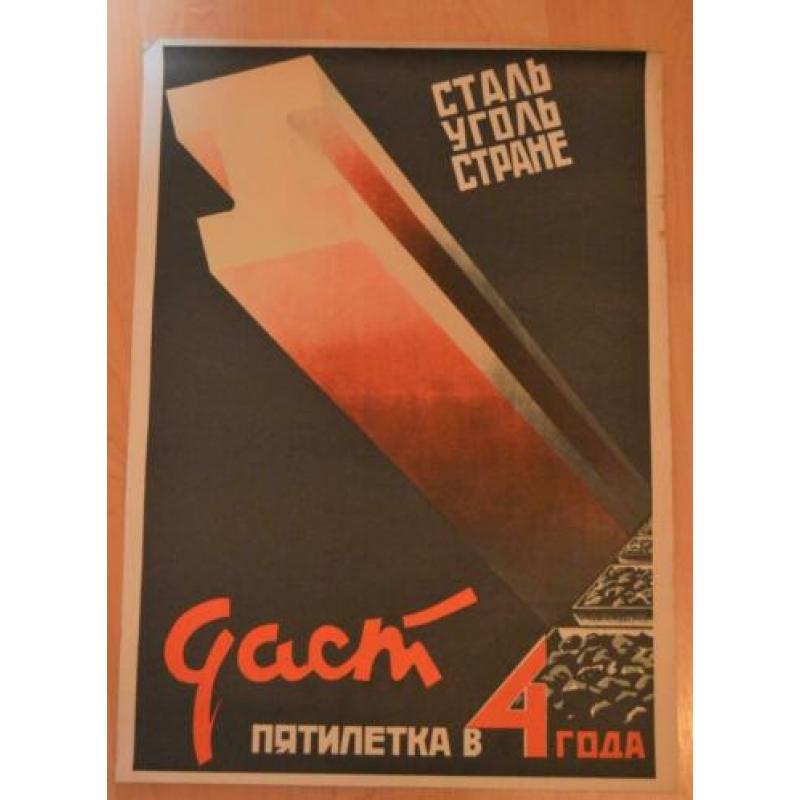 3 affiches, posters, Russisch.
