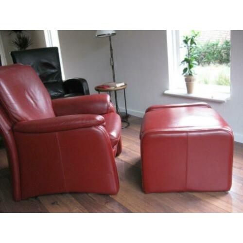 Fauteuil met Hocker in perfecte staat