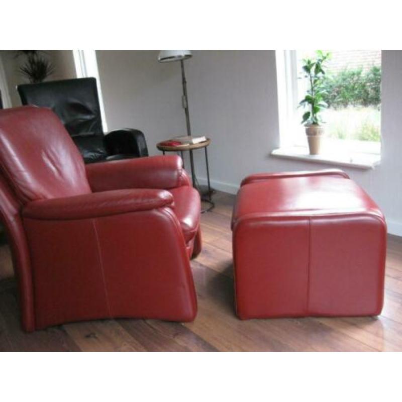 Fauteuil met Hocker in perfecte staat