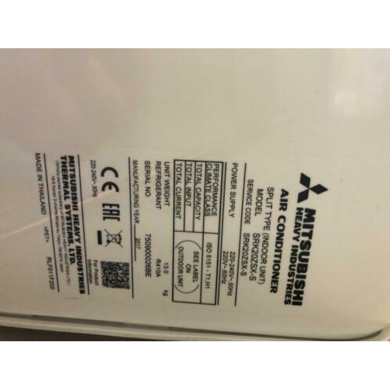 Split airco inverter met 4 Mitsubishi airco’s