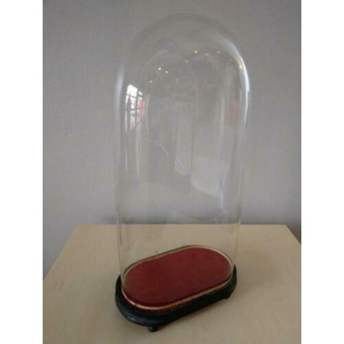 Antieke mondgeblazen glazen stolpen (vijf stuks).