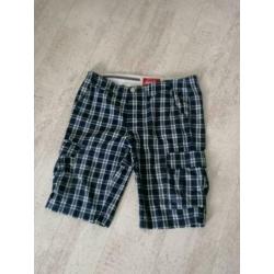 Mooi blauw wit short van Superdry maat XL